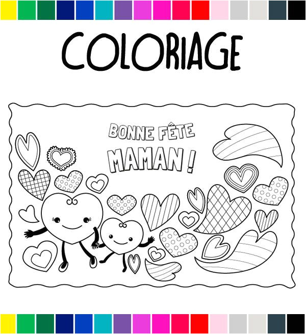 Coloriage Pour La Fete Des Maman A Imprimer Coloriage Gratuit   Imprimer Pour La Fªte Des M¨res