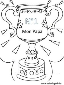 Coloriage Pour La Fete Des Peres A Imprimer Coloriage Papa Numero Un Fete Des Peres Dessin