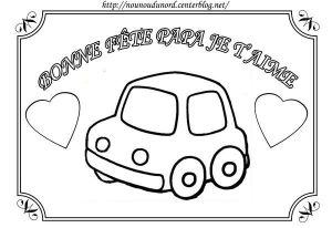 Coloriage Pour La Fete Des Peres A Imprimer Coloriage Voiture Pour La Fête Des Pères
