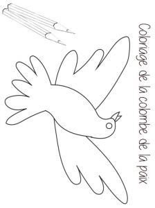 Coloriage Pour La Paix Un Crayon Pour La Paix Coloriage Sur Tête à Modeler