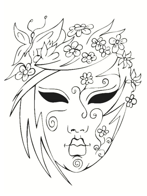 Coloriage Pour Le Carnaval Coloriage De Mardi Gras