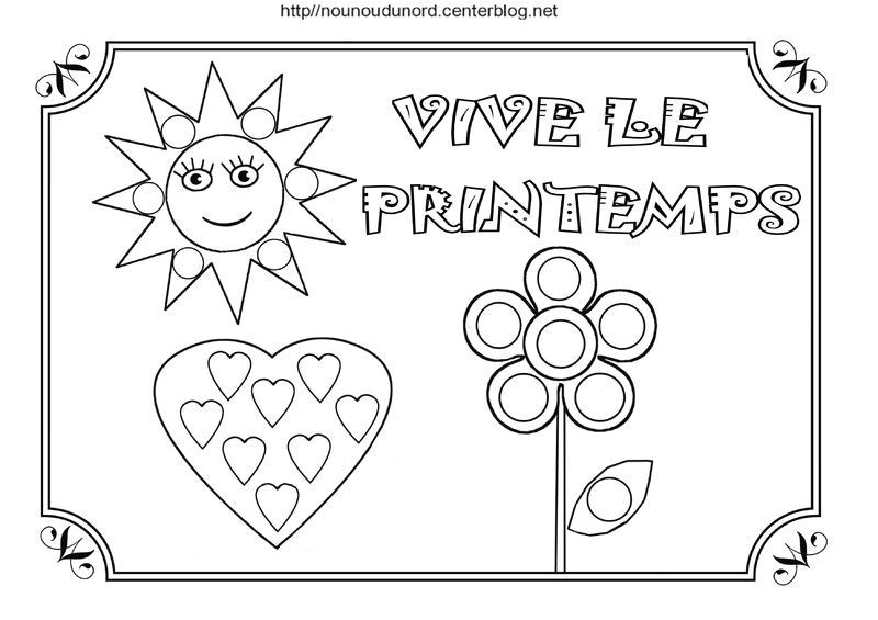 Coloriage Pour Le Printemps Coloriage Printemps