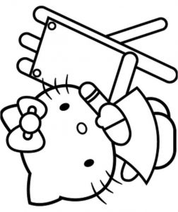 Coloriage Pour Maitresse D Ecole Coloriage De Hello Kitty Dessin La Maitresse D Ecole à