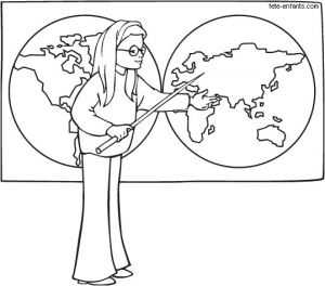 Coloriage Pour Maitresse D Ecole Coloriage De Maitresse D école A Imprimer