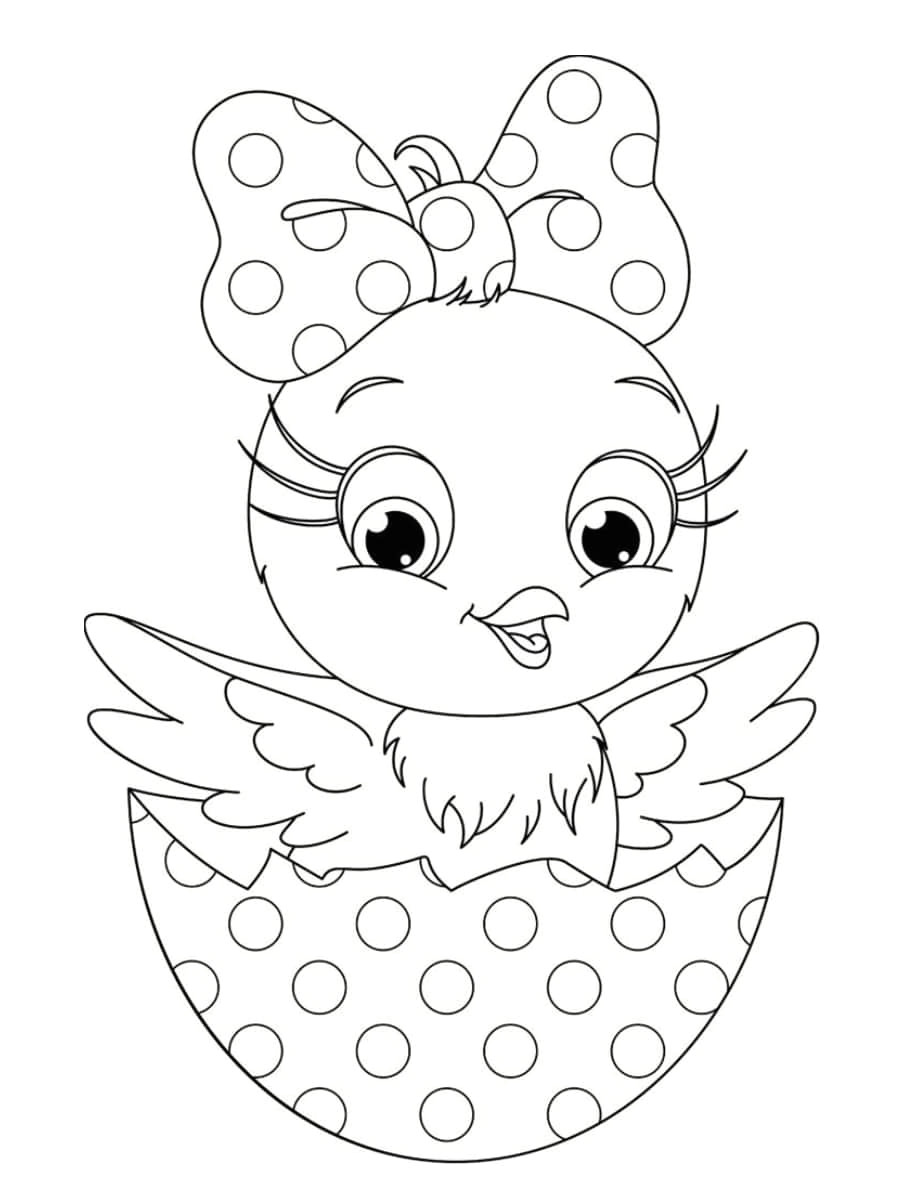 Coloriage Poussin De Paques Coloriage Poussin 30 Dessins à Imprimer Gratuitement