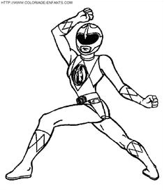 Coloriage Power Rangers à Imprimer Gratuit Power Rangers Morphin