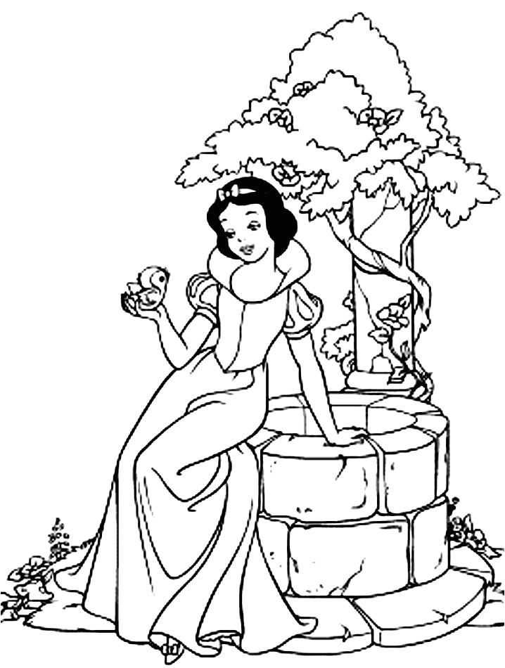 Coloriage Princesse Blanche Neige Coloriages Interactifs Et à Imprimer Blanche Neige