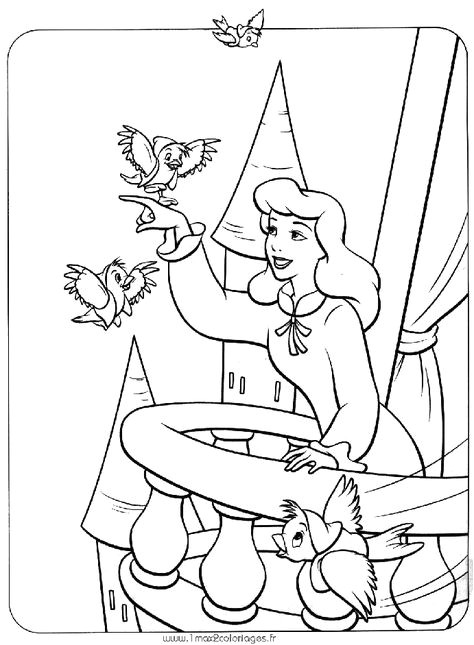 Coloriage Princesse Disney Cendrillon Coloriages Les Princesses Disney Princesse Cendrillon Au