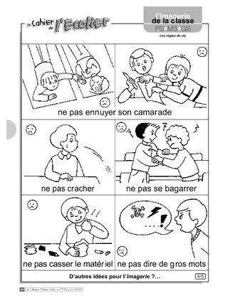 Coloriage Règles De Vie Maternelle Imagerie Les Règles De Vie B C D Pinterest