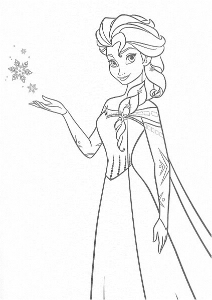 Coloriage Reine Des Neige Elsa Coloriages Reine Des Neiges Et Activités à Imprimer