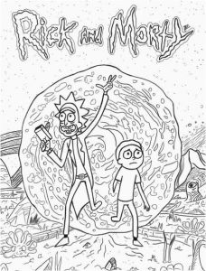 Coloriage Rick Et Morty Coloriage Rick Et Morty Coloriage à Imprimer Coloriage