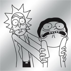 Coloriage Rick Et Morty Rick and Morty Vinyl Decal Nine Color Choices by