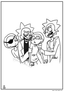 Coloriage Rick Et Morty Rick Morty Coloring Pages 04 Rick and Morty