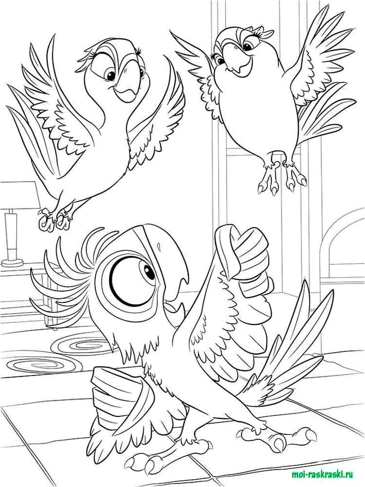 Coloriage Rio 2 à Imprimer Rio and Rio 2 Coloring Pages Free Printable Rio and Rio 2