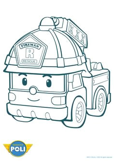 Coloriage Robocar Poli à Imprimer Gratuit Mandala Cp