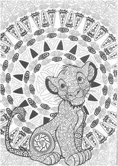 Coloriage Roi Lion à Imprimer 150 Meilleures Images Du Tableau Coloriage Difficile Disney