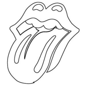 Coloriage Rolling Stones Imprimer Rolling Stones Logo Broderies Pinterest