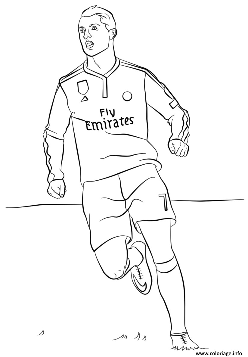 Coloriage Ronaldo A Imprimer Coloriage Cristiano Ronaldo Foot Jecolorie