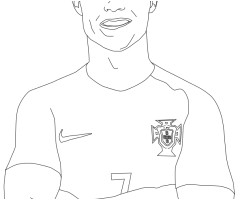 Coloriage Ronaldo A Imprimer Coloriage De Cristiano Ronaldo A Colorier Classycloud