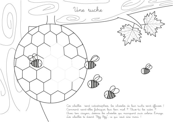 Coloriage Ruche D Abeille Dessin Abeille Ruche Yx19