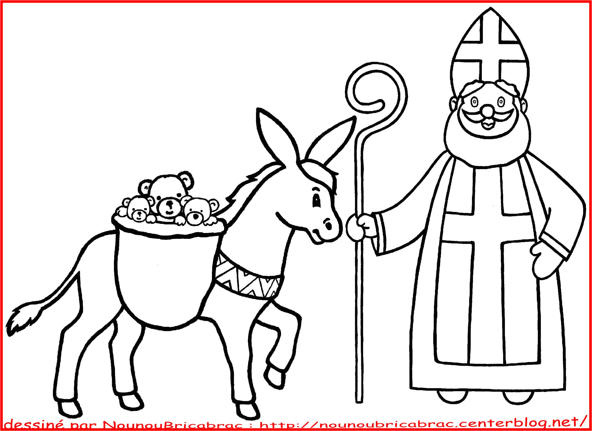 Coloriage Saint Nicolas à Imprimer Coloriage204 Coloriage De Saint Nicolas
