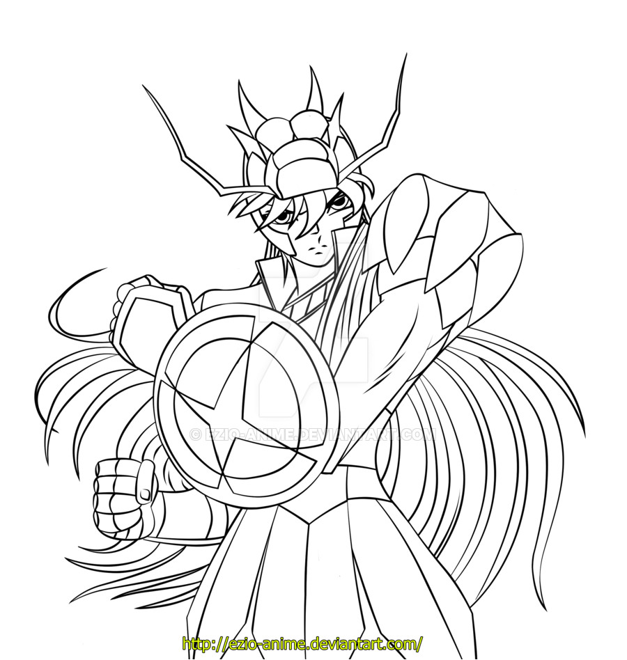 Coloriage Saint Seiya Omega Coloriage Chevalier Du Zodiaque Omega