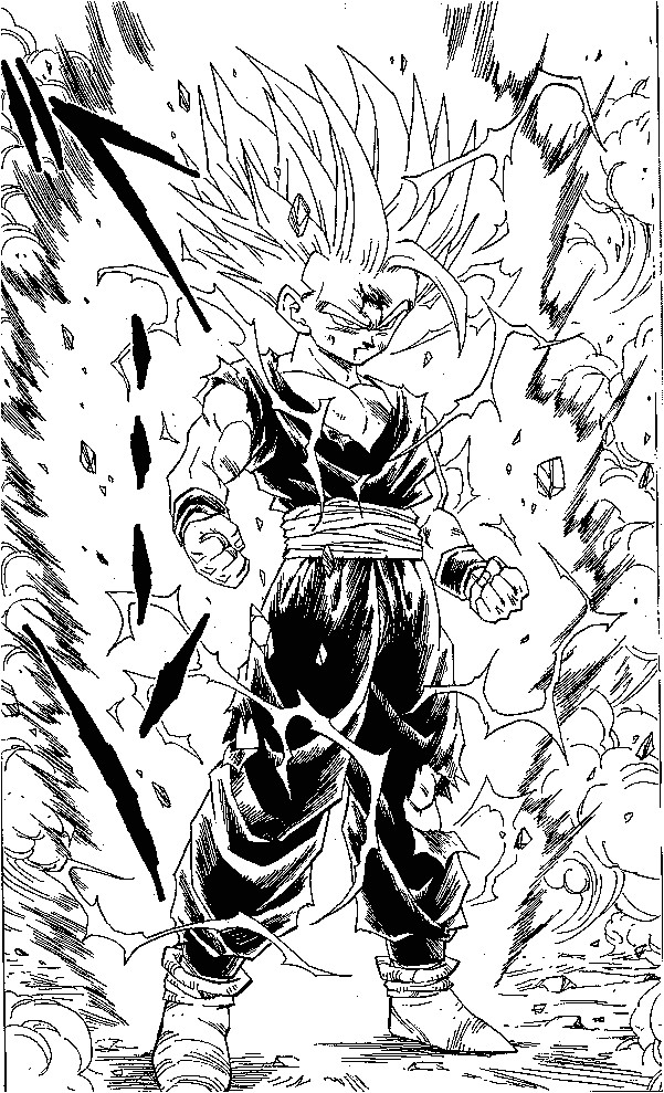 Coloriage Sangohan Super Sayen 3 the Best Gohan Ss2