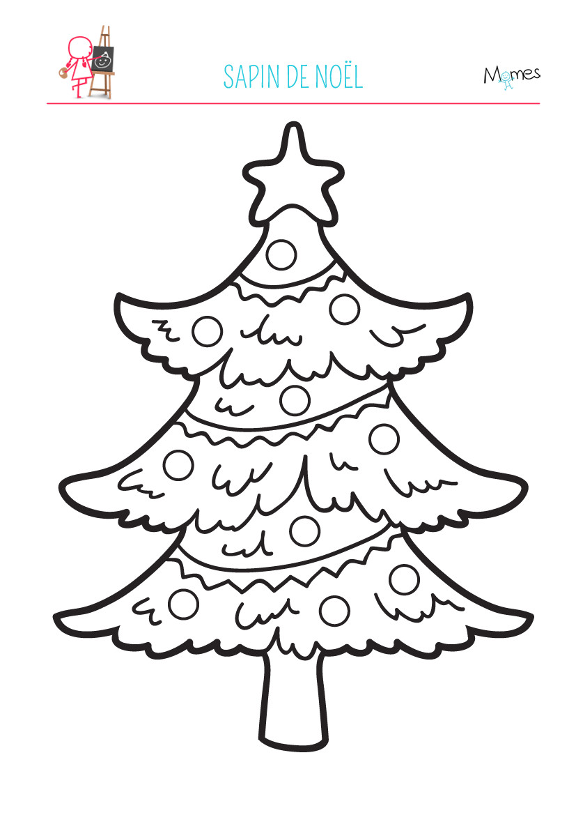 Coloriage Sapins De Noel A Imprimer Coloriage Sapin De Noël Momes