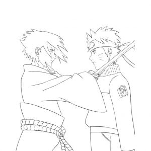 Coloriage Sasuke Et Itachi Coloriage Naruto Shippuden En Couleur Coloriage A Imprimer