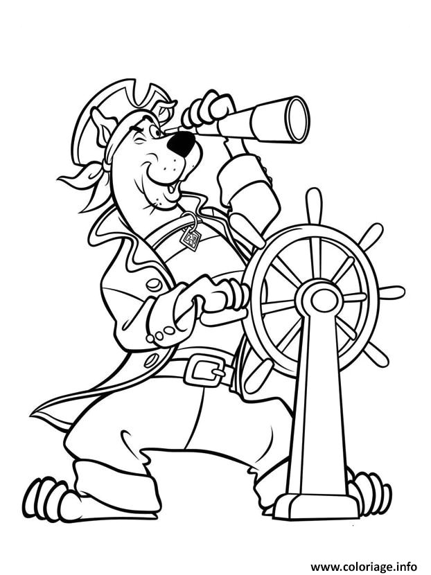 Coloriage Scooby Doo Gratuit Coloriage Scooby Doo Le Pirate Dessin
