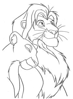 Coloriage Simba Et Nala 7 Meilleures Images Du Tableau Simba Et Nala