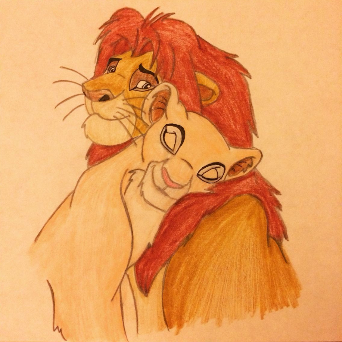 Coloriage Simba Et Nala Simba and Nala Roi Lion En 2019