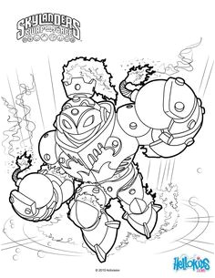 Coloriage Skylanders Swap force Blast Zone 181 Best Tutorials Images