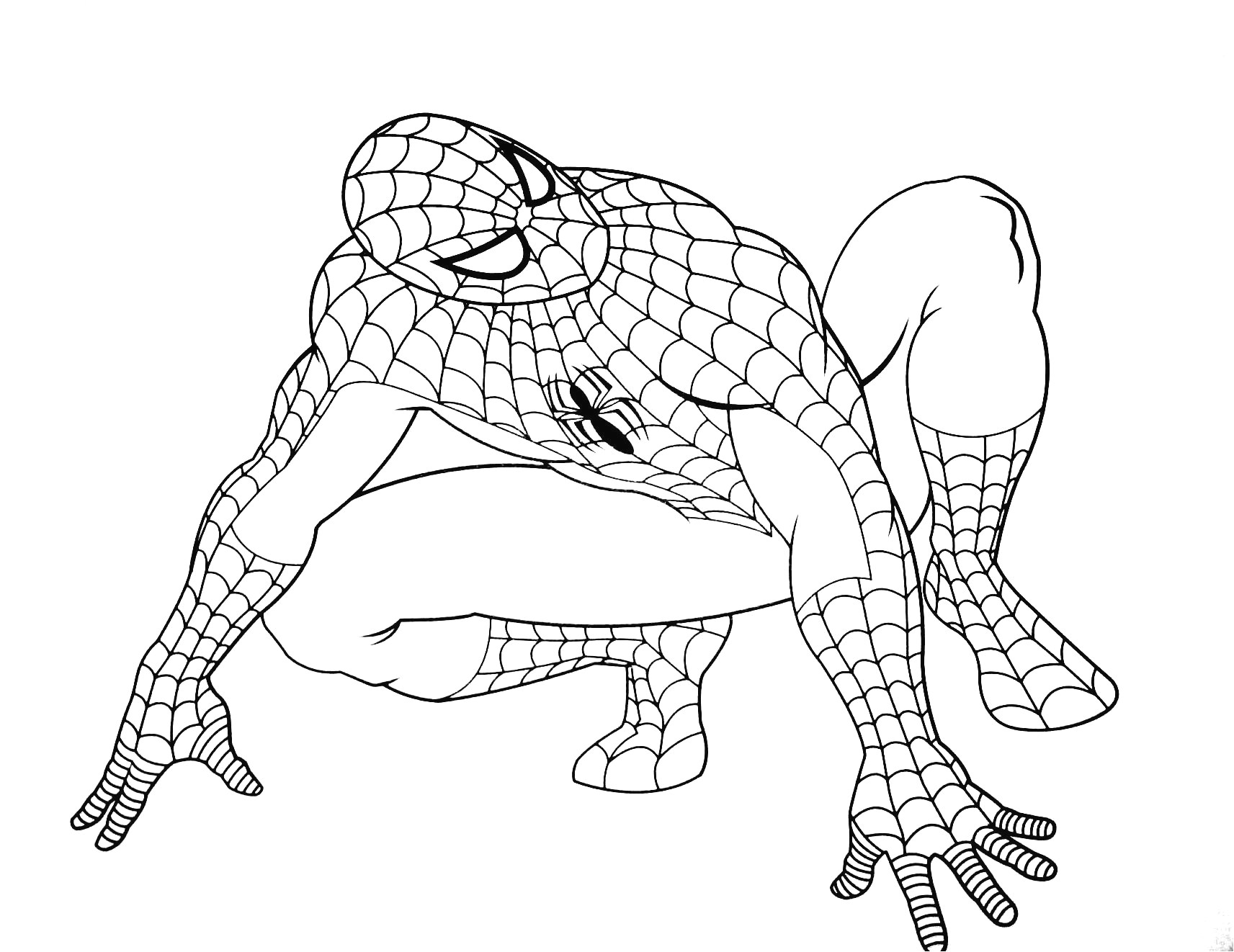 Coloriage Spiderman à Colorier Coloriage Spiderman Moto Djdareve