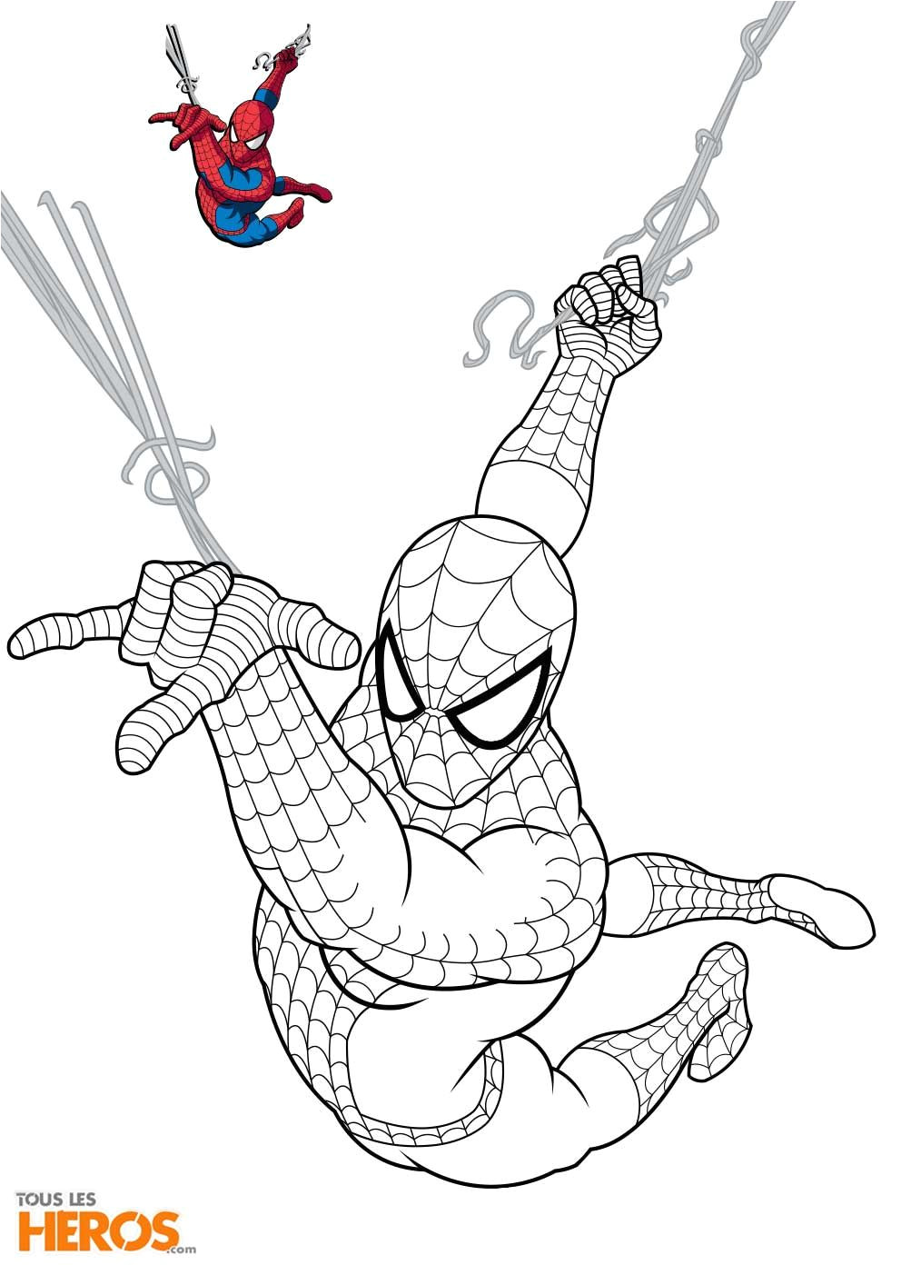 Coloriage Spiderman à Colorier Pin On Line Art