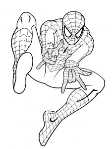 Coloriage Spiderman à Colorier Spiderman Gratuit 6 Coloriage Spiderman Coloriages