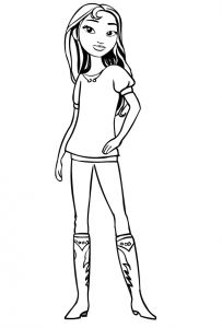 Coloriage Spirit Et Lucky Coloriage De Lucky Prescott Di Spirit Au Galop En toute