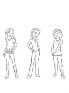 Coloriage Spirit Et Lucky Spirit Riding Free Spirit and Lucky Coloring Page