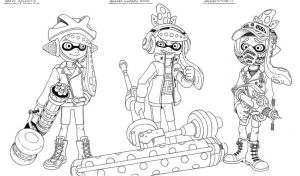 Coloriage Splatoon 2 à Imprimer Coloriage Splatoon 2 A Imprimer Splatoon Coloring Sheet