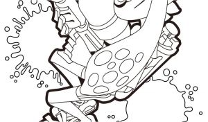 Coloriage Splatoon 2 à Imprimer Coloriage Splatoon 2 A Imprimer Splatoon Inkling Coloring