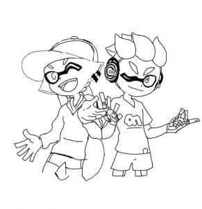 Coloriage Splatoon 2 à Imprimer Coloriage Splatoon En Ligne Gratuit Coloriage De Splatoon