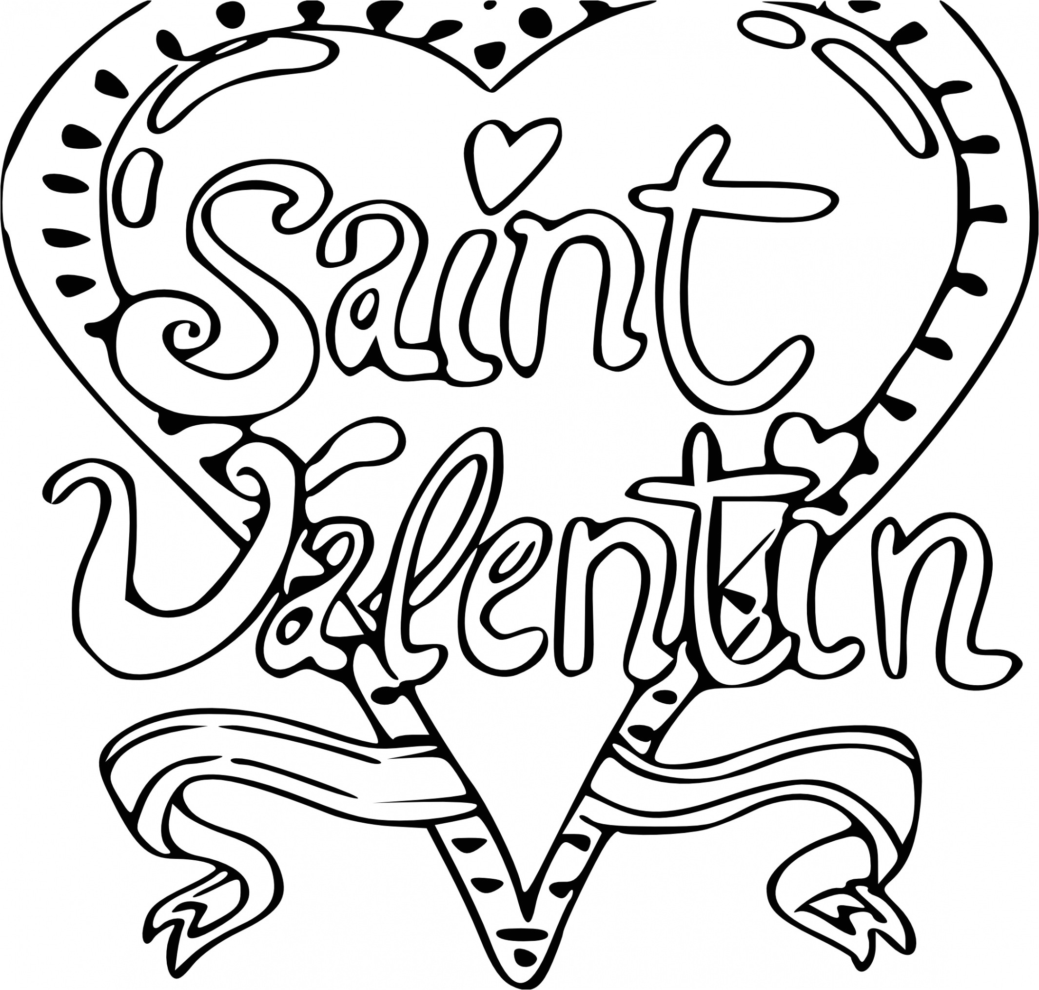 Coloriage St Valentin Gratuit Dessin De St Valentin Coloriage Saint Valentin A Imprimer