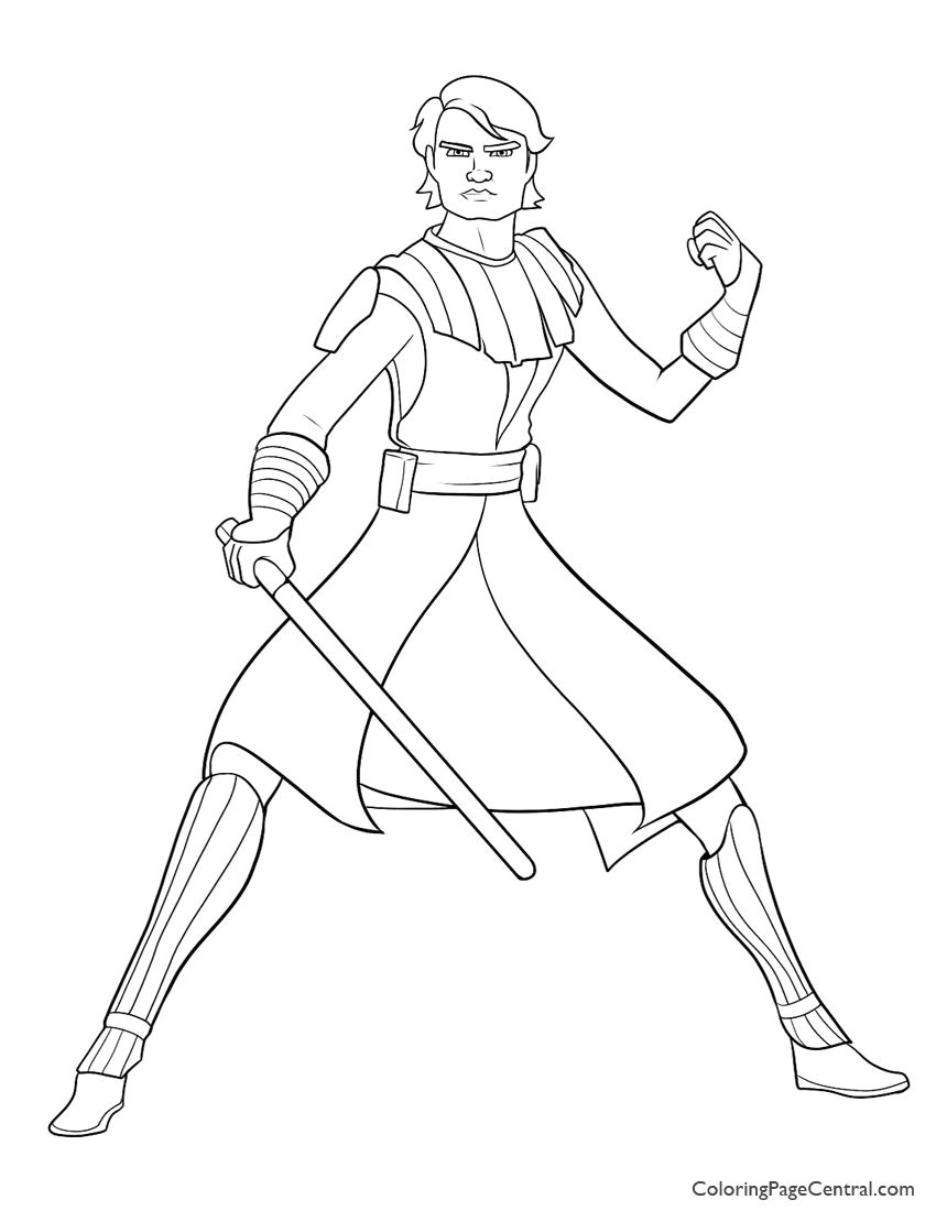 Coloriage Star Wars Anakin Skywalker Star Wars – Anakin Skywalker 01coloring Page