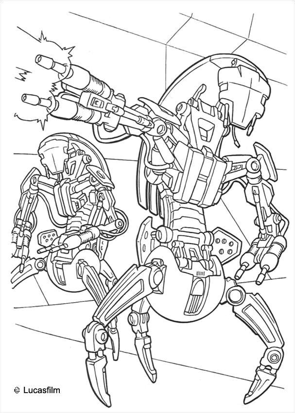 Coloriage Star Wars Droide Coloriages Coloriage Star Wars Des Droides De Casse Fr