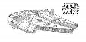Coloriage Star Wars Faucon Millenium 50 top Star Wars Coloring Pages Line Free