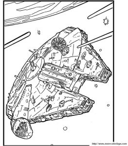 Coloriage Star Wars Faucon Millenium Coloriage De Star Wars Dessin Coloriage Star Wars à Colorier