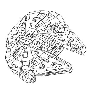 Coloriage Star Wars Faucon Millenium Coloriage Star Wars 7 – De La Couleur