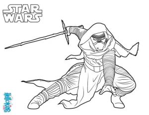 Coloriage Star Wars Kilo Ren Coloriages Kylo Ren Le Méchant De L épisode 7 Fr