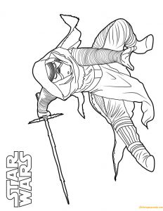 Coloriage Star Wars Kilo Ren Kylo Ren Star Wars Coloring Page Free Coloring Pages Line