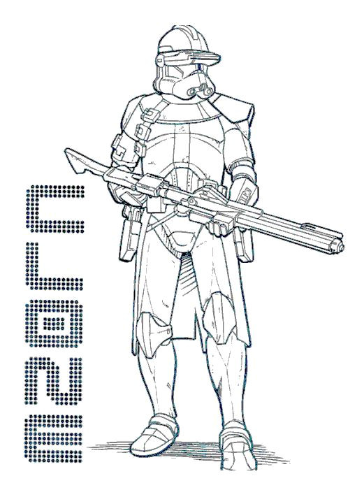 Coloriage Stars Wars A Imprimer Coloriage A Imprimer Star Wars Le Clone Gratuit Et Colorier